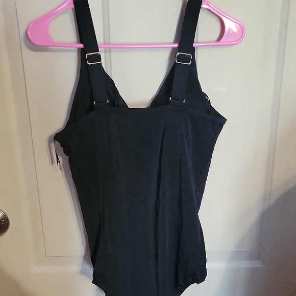 Black Fringe One-Piece Swimsuit - Picture 3 of 3